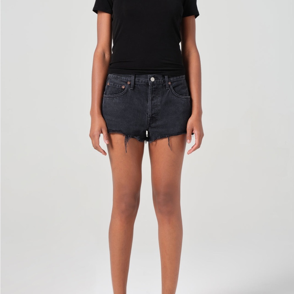 Agolde Parker Shorts in Black 25